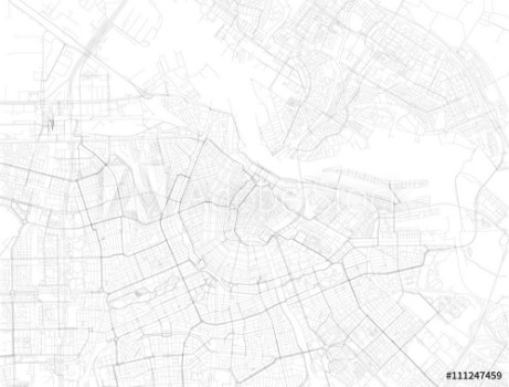 Bild på Mappa di Amsterdamvista satellitare strade Paesi Bassi